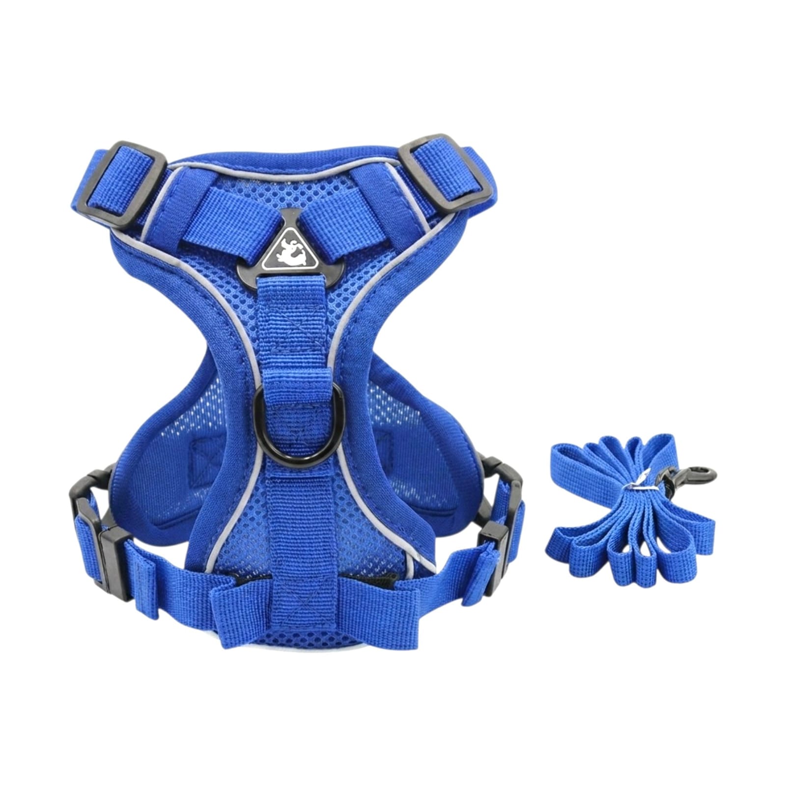Arnés para perro ajustable tipo chaleco color azul